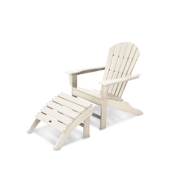 POLYWOOD South Beach Adirondack 2 Piece Set Reviews Wayfair   South Beach Adirondack 2 Piece Set 